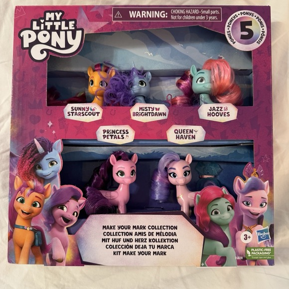 MY‎ LITTLE PONY MAKE YOUR MARK COLLECTION 5 PONIES, New In Box - Picture 1 of 5
